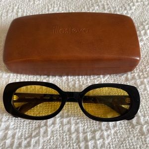 Illesteva Shirley Sunglasses with Yellow Tint